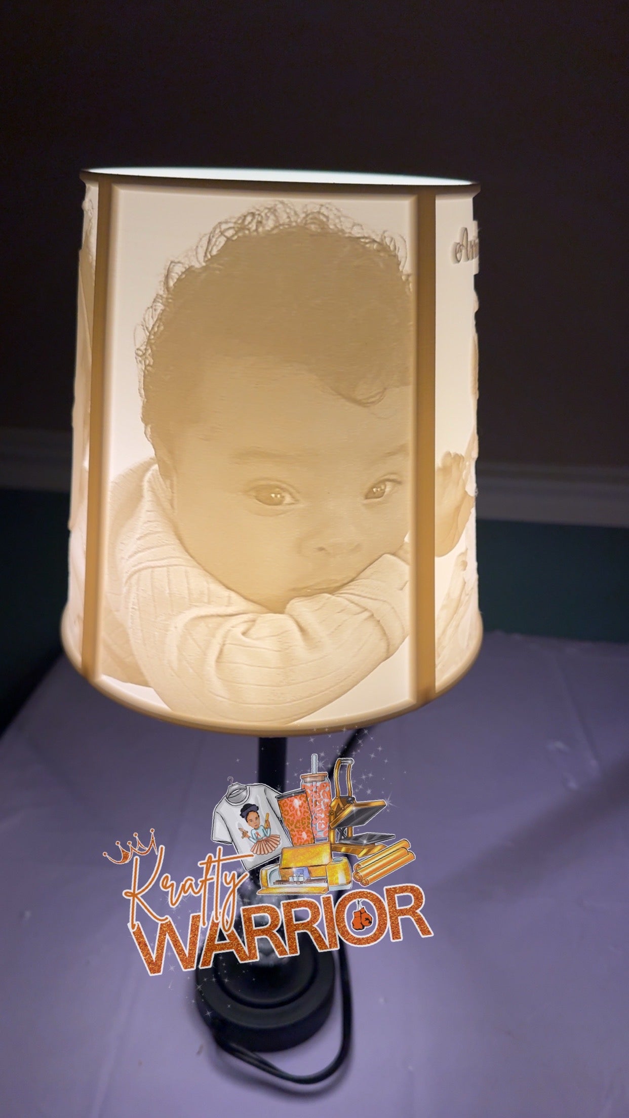 Custom Lamp With Text