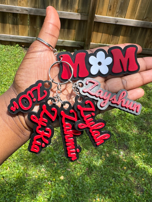 Mama Keychains - Personalized w / Kid(s) Name(s)